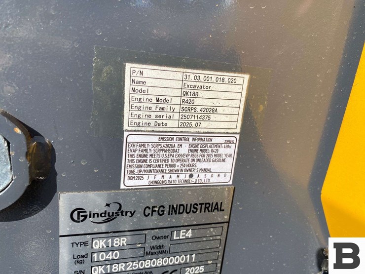 2025-cfg-industrial-qk18r-mini-excavator---eltopia,-wa-image-14