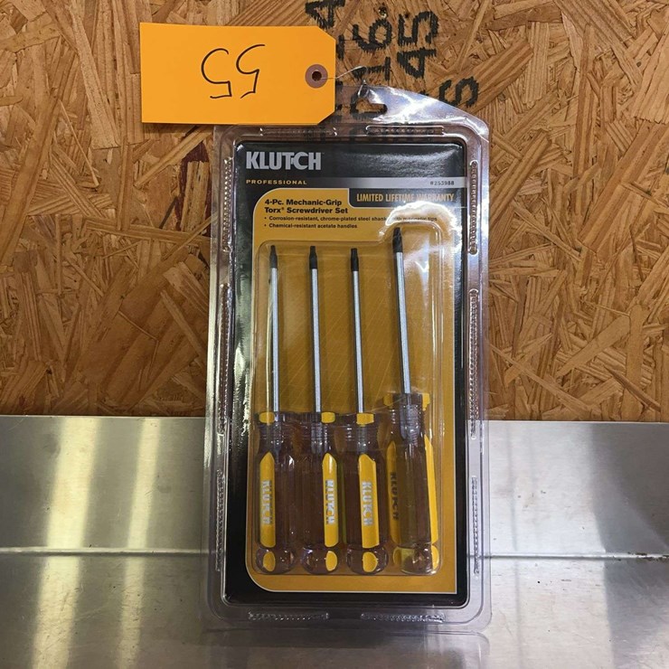 (4) New Professional 4 Piece Torx Screwdriver Set