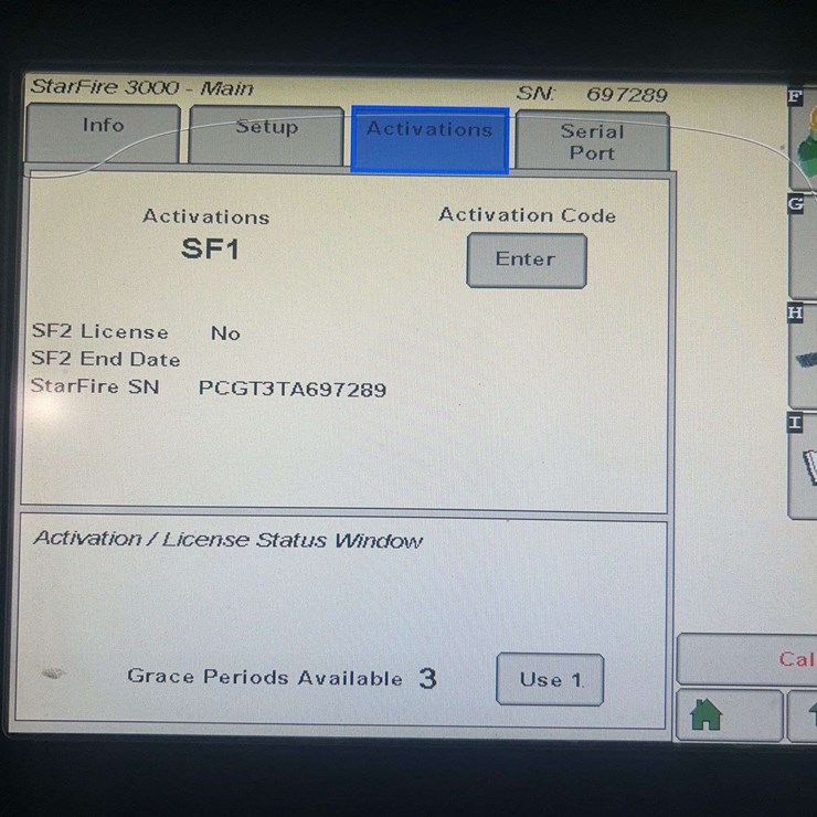 JOHN DEERE STARFIRE 3000