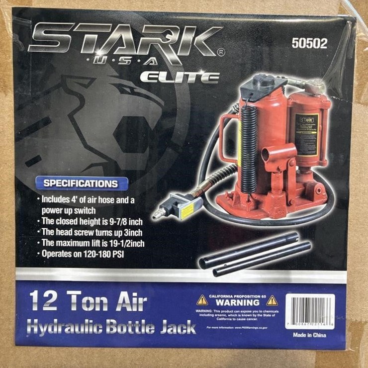 Stark 12 Ton Air/Hydraulic Bottle Jack