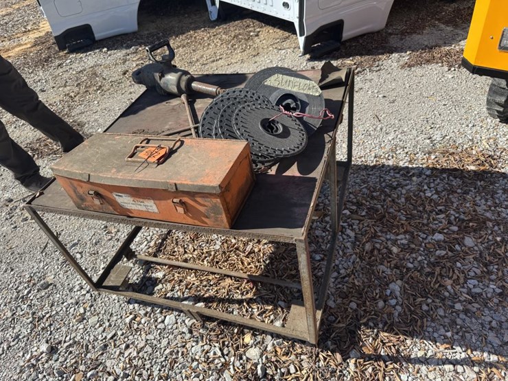 #4672-•-rolling-cart-w/-misc-items-image-1