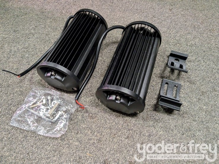 unused-7"-60w-led-light-bar,-mounting-brackets,-ip68-waterproof-(2-of)-image-2