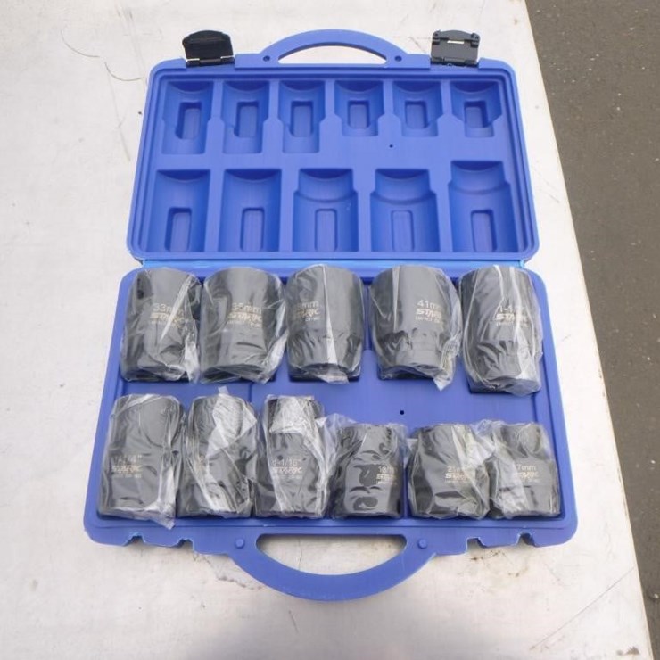 11PC 1" Drive Impact Socket Set