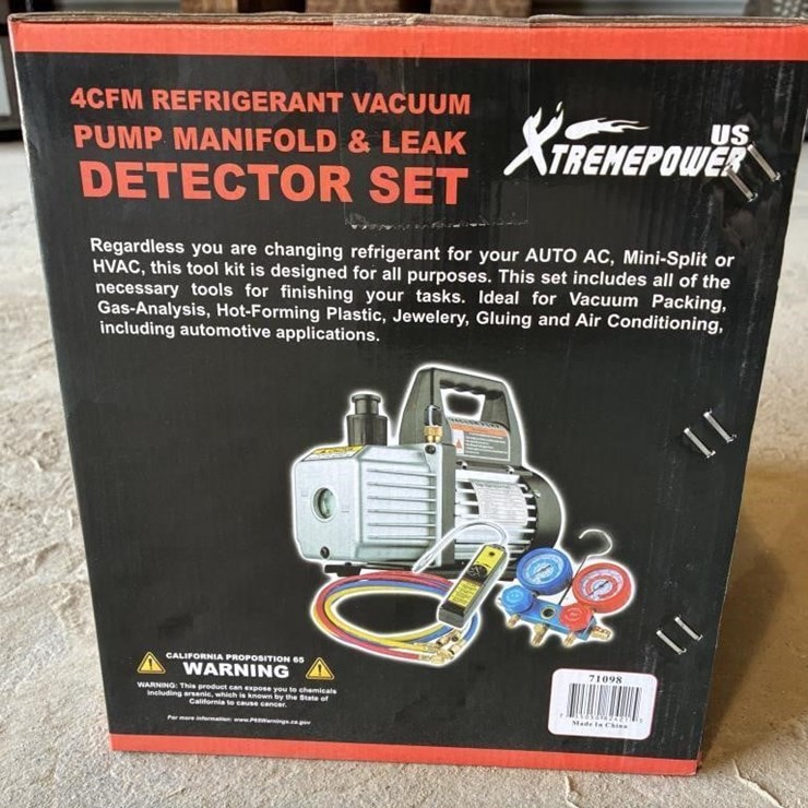 Vacuum Pump Kit 4CFM 1-1/3HP