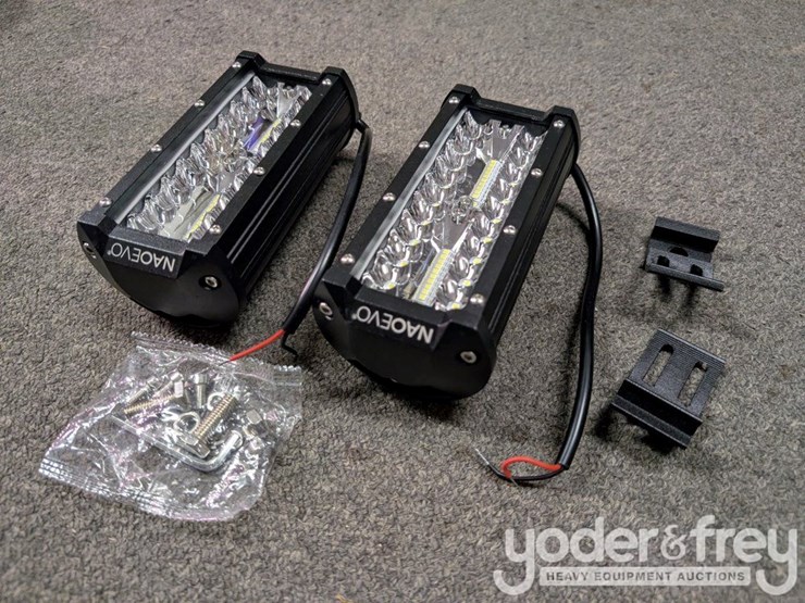 unused-7"-60w-led-light-bar,-mounting-brackets,-ip68-waterproof-(2-of)-image-1