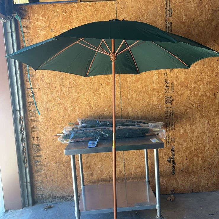 (6) 6' Bistro Outdoor Umbrellas