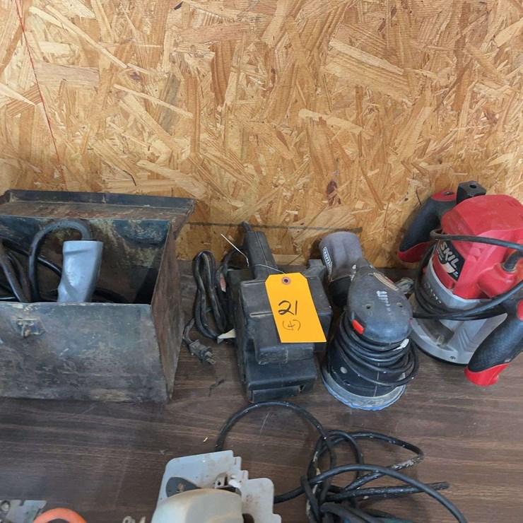 (4) Router, Sanders, Torque Wrench