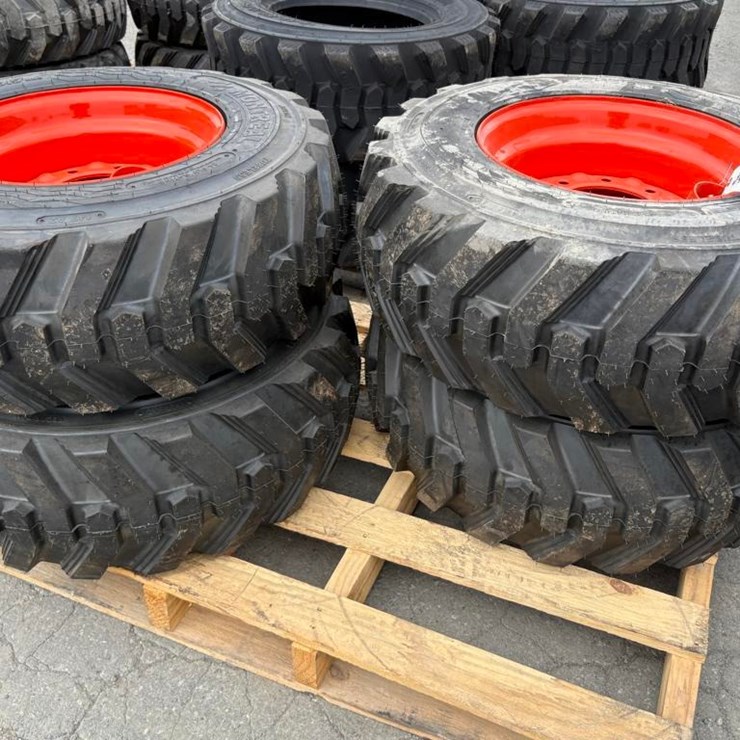 12-16.5 Tires on Wheels for Bobcat (set of 4)