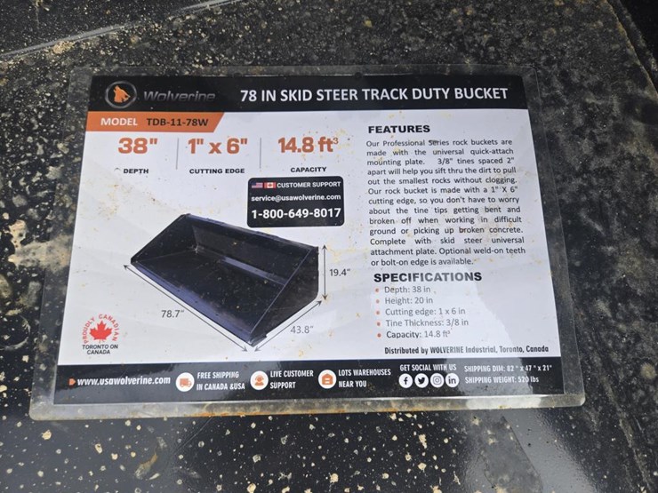 #6000-•-new-wolverine-track-duty-78"-bucket-lpb-11-78w-image-3
