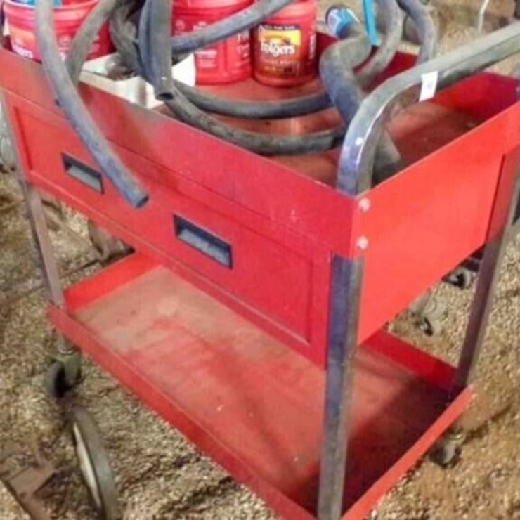 Rolling Metal Tool Cart