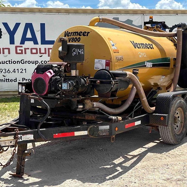 2013 Vermeer V800G T/A Towable Vacuum Trailer