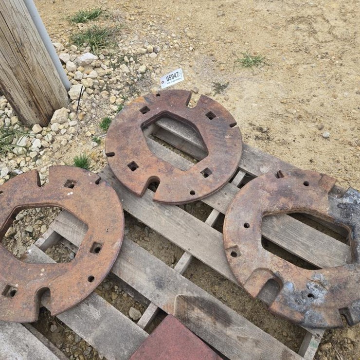 #5947 • (3) IH 150# REAR FULL WHEEL WEIGHTS
