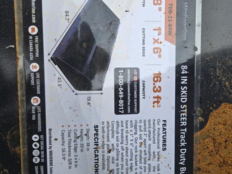 #6003-•-new-wolverine-track-duty-84"-bucket-lpb-11-84w-image-3