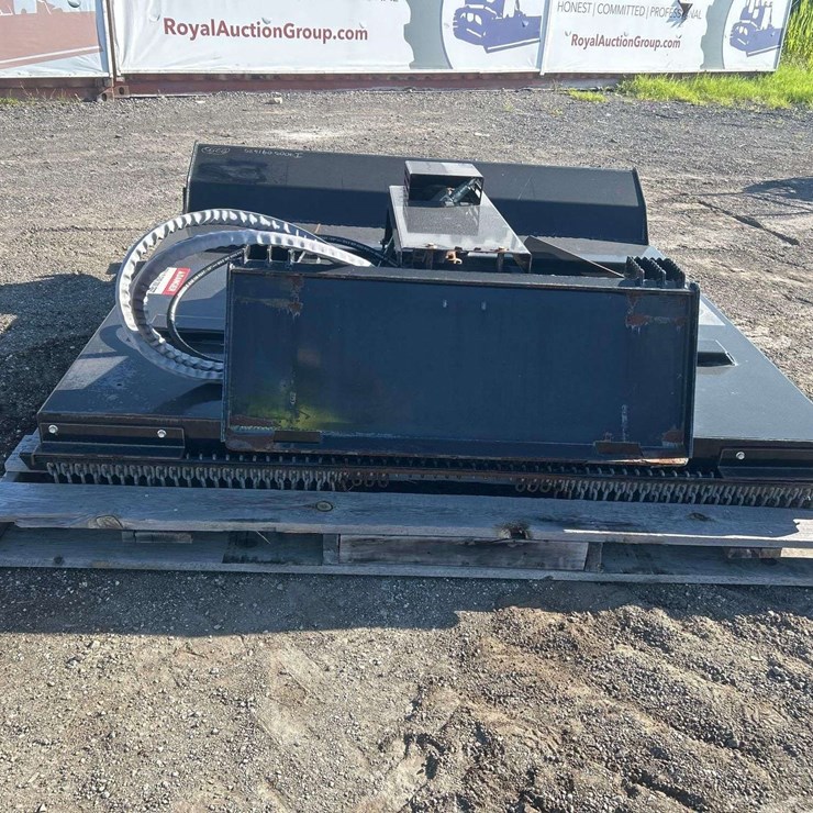 2025 BrushFox XHD-78HF 78in Rotary Brush Cutter Skid Steer Attachment