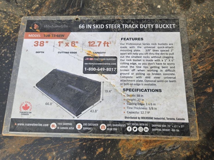 #5994-•-new-wolverine-track-duty-66"-bucket-lpb-11-66w-image-2