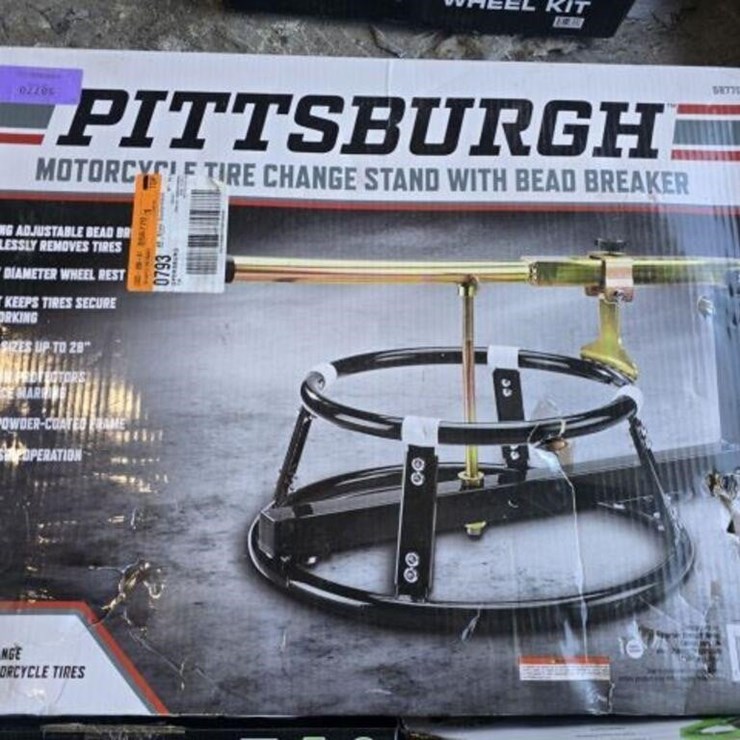 Pittsburg Motorcycle Tire Change and Bead Breaker