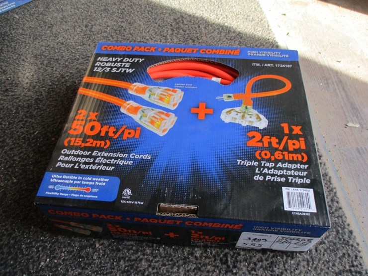 lot-of-unused-2-pack-50'-hd-extension-cords,-image-1