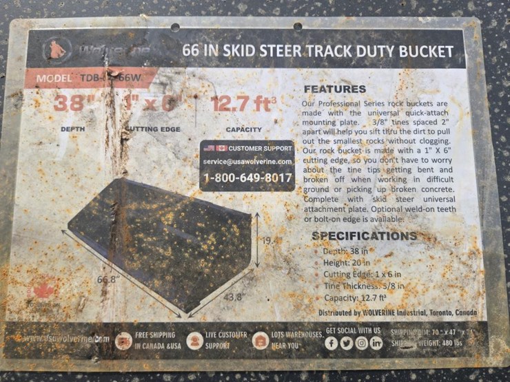 #5993-•-new-wolverine-track-duty-66"-bucket-lpb-11-66w-image-3