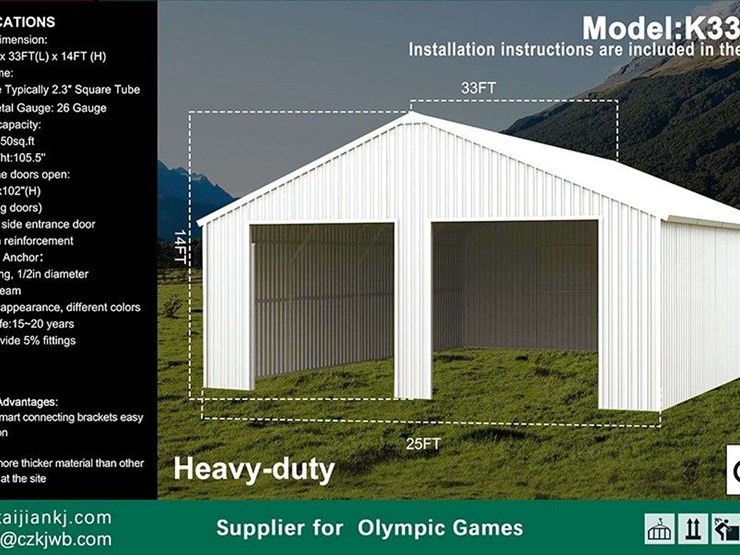 33ftx25ft-double-garage-steel-barn-image-1