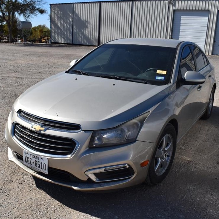 2016 CHEVROLET CRUZE LT CAR (VIN # 1G1PE5SB4G7101631) (SHOWING APPX 80,352