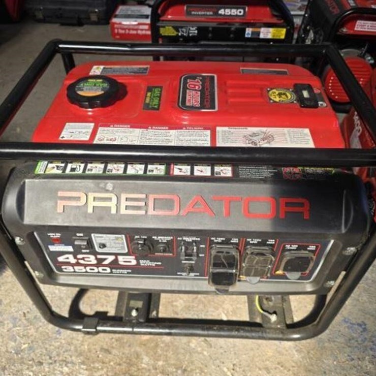 Predator Generator 4375 Starting, 3500 Run Watts