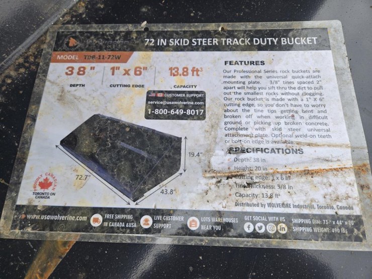 #5998-•-new-wolverine-track-duty-72"-bucket-lpb-11-72w-image-2