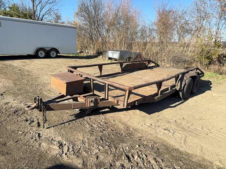 6.6’-x-18’-homemade-tandem-axle-car-trailer,-**no-title**-image-2