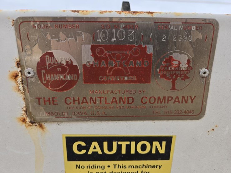 #5956-•-chantland-co.-8.5'-x-15'-rubber-paddle-conveyor-image-2