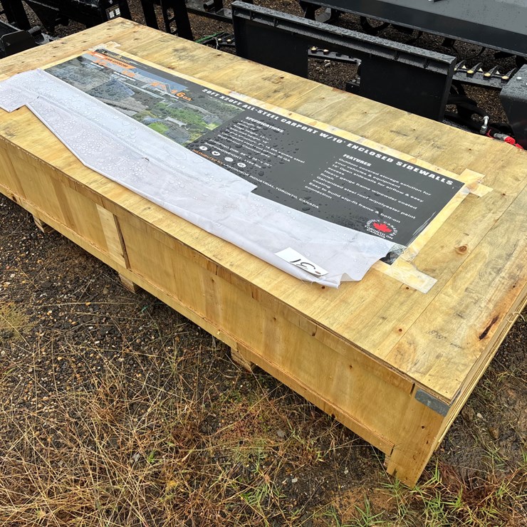 #31 • 20’x20’ All Steel Carport w/ 10’ Enclosed Sidewalls