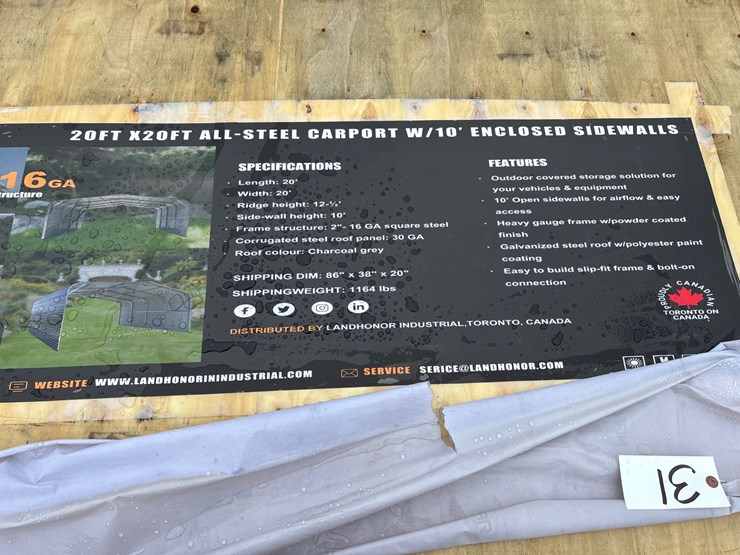 #31-•-20’x20’-all-steel-carport-w/-10’-enclosed-sidewalls-image-3