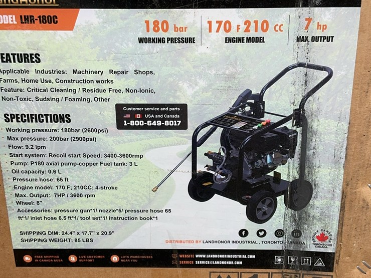 #5052-•-unused-2025-landhonor-high-pressure-cleaner-image-1