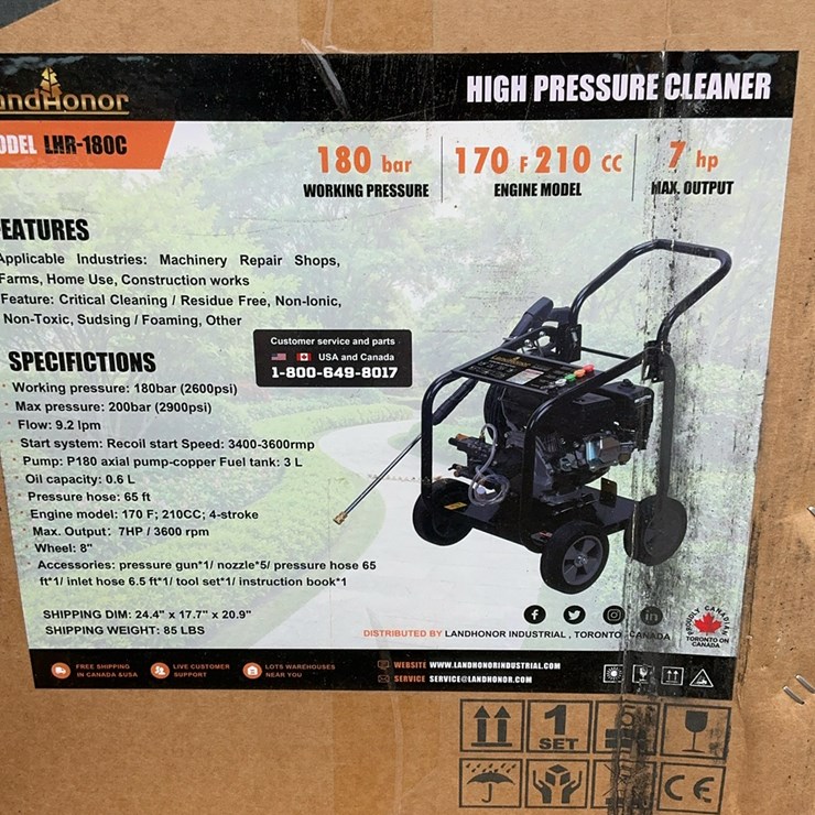 #5052 • Unused 2025 Landhonor High Pressure Cleaner