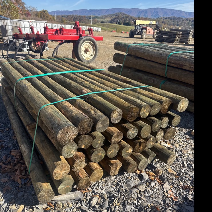 #1111 • 36 4” x 8’ treated post