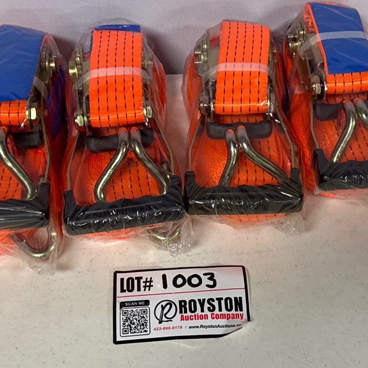 #1003 • (4) heavy Duty Ratchet Straps