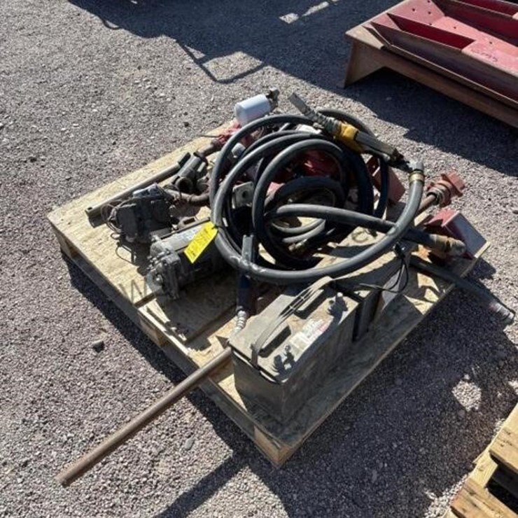 PALLET OF FUEL TANK PUMPS AND BATTERIES