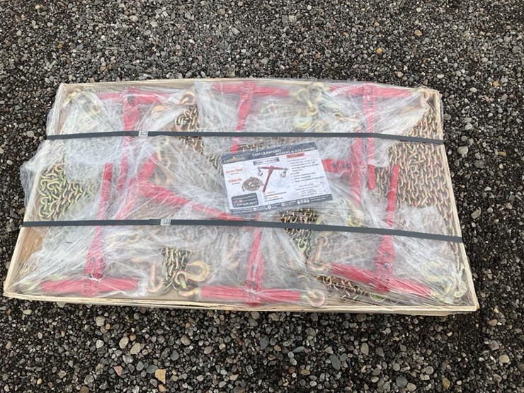 #5040-•-unused-2025-landhonor-5400-lbs-ratchet-binders-&-g70-chains-image-2