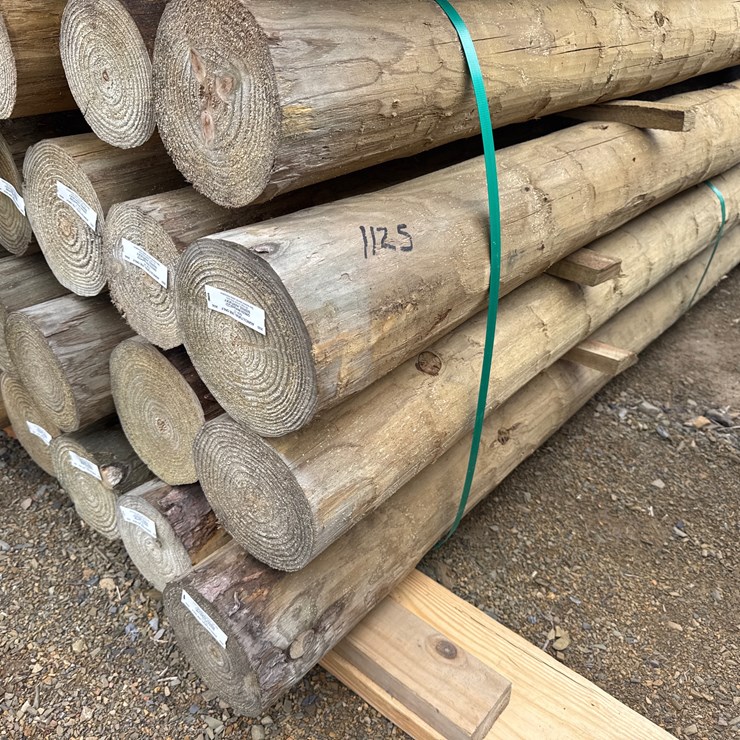 #1125 • 28-6”x8’ Treated Post