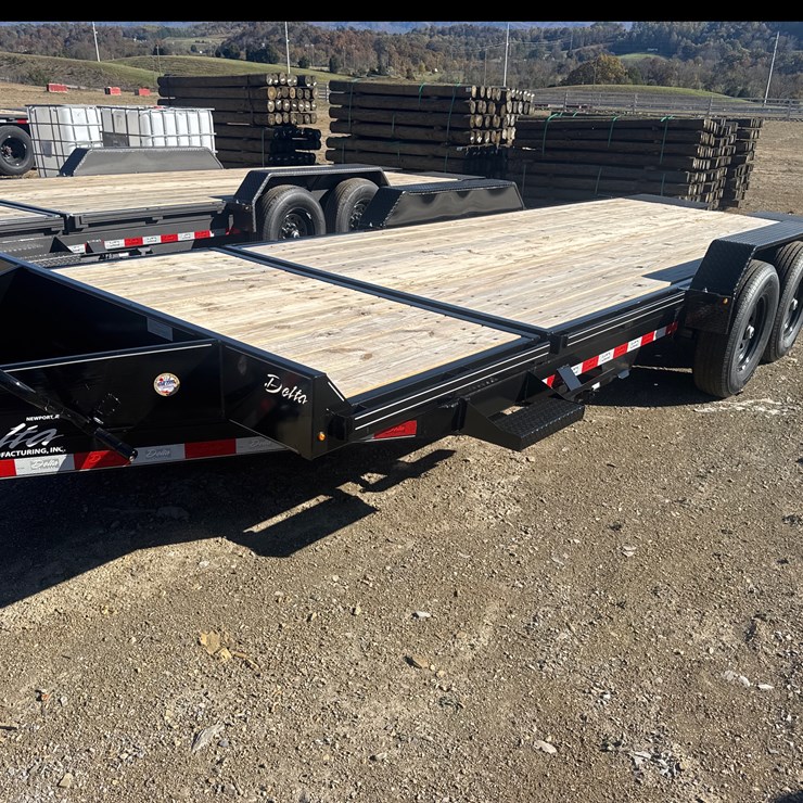 #1211 • New 20’ Delta TileTrailer, 4’ stationary, 16’ tilt, 14,000lbs, Tandem Axle, electric brakes on both axles, LED lights, 236/80R 16 tires, 2-5/16” ball