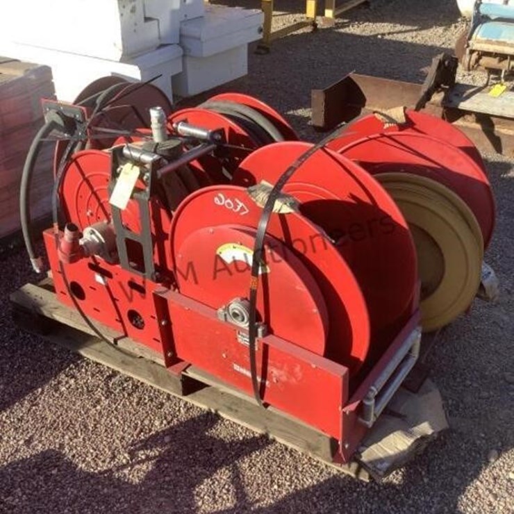 PALLET OF HOSE REELS