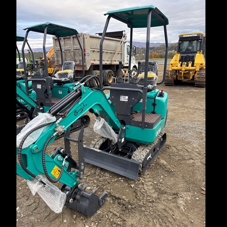 #1203 • New CFG industrial QK16R mini track excavator.