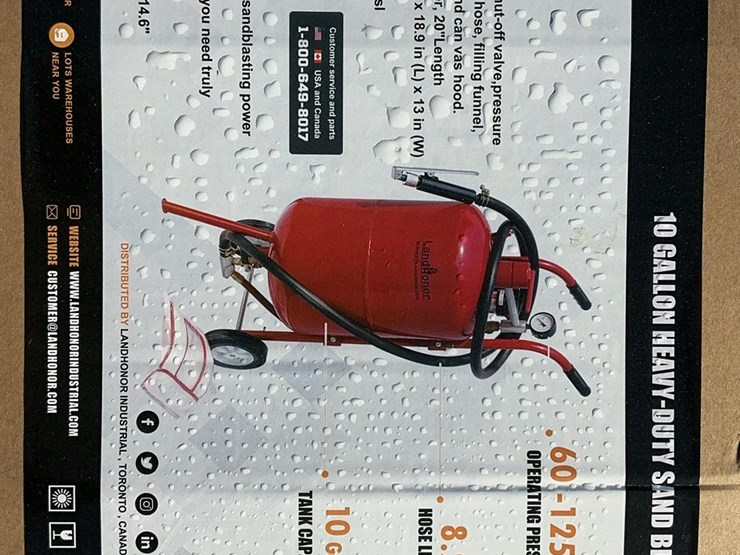 #5055-•-unused-2025-landhonor-10-gallon-heavy-duty-sand-blaster-image-3