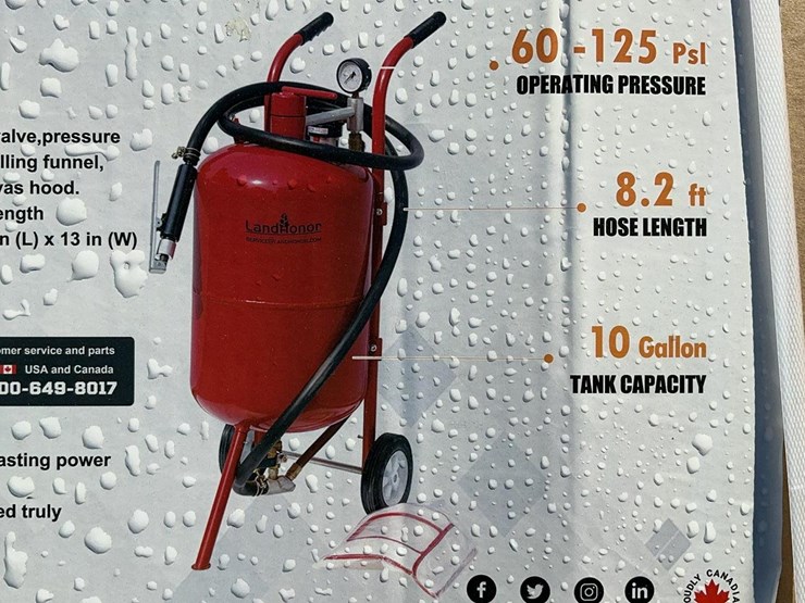 #5053-•-unused-2025-landhonor-10-gallon-heavy-duty-sand-blaster-image-1