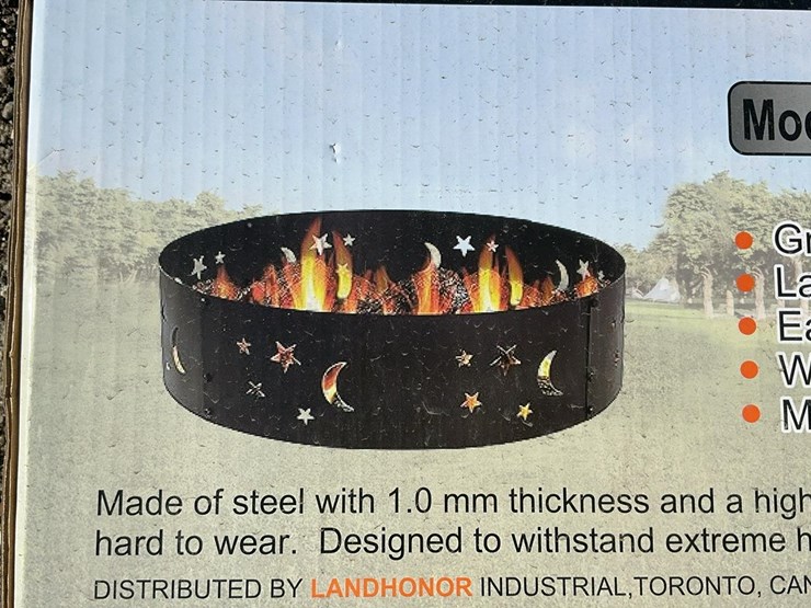 #5014-•-unused-2025-landhonor-large-36"-round-metal-fire-pit-ring-image-1