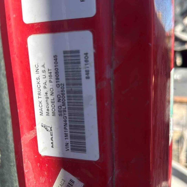 2020 MACK P164T