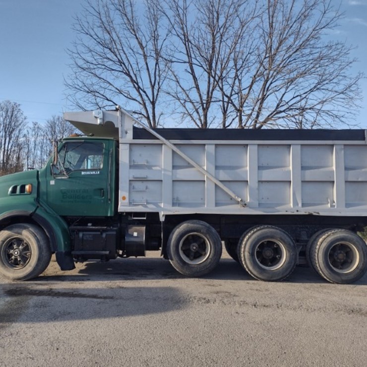 97 Ford Tri Axle Dump Truck^TITLE^ (QEA 4034)