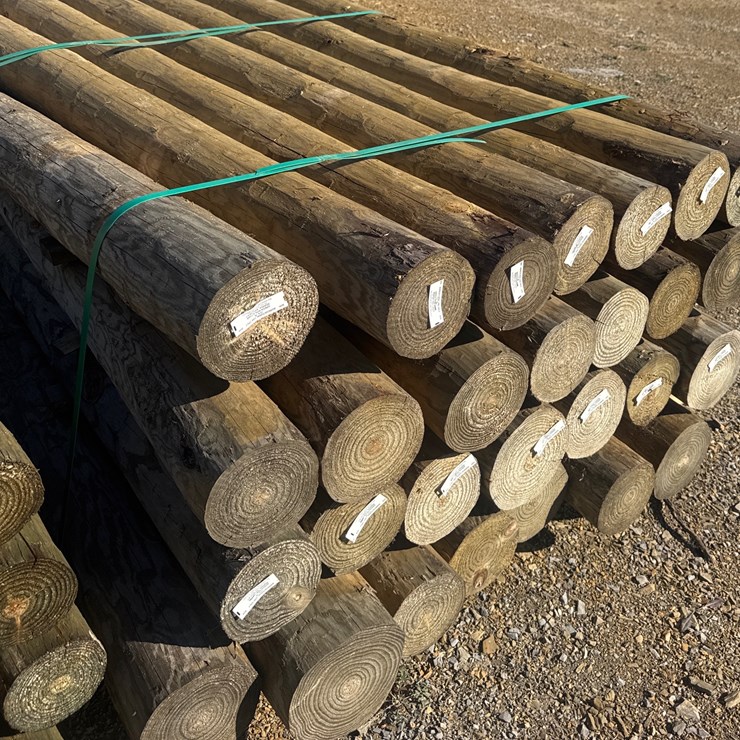 #1114 • 28- 6”x8’ treated post