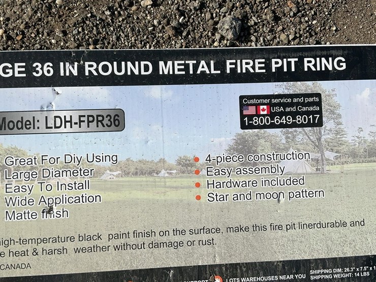 #5014-•-unused-2025-landhonor-large-36"-round-metal-fire-pit-ring-image-3
