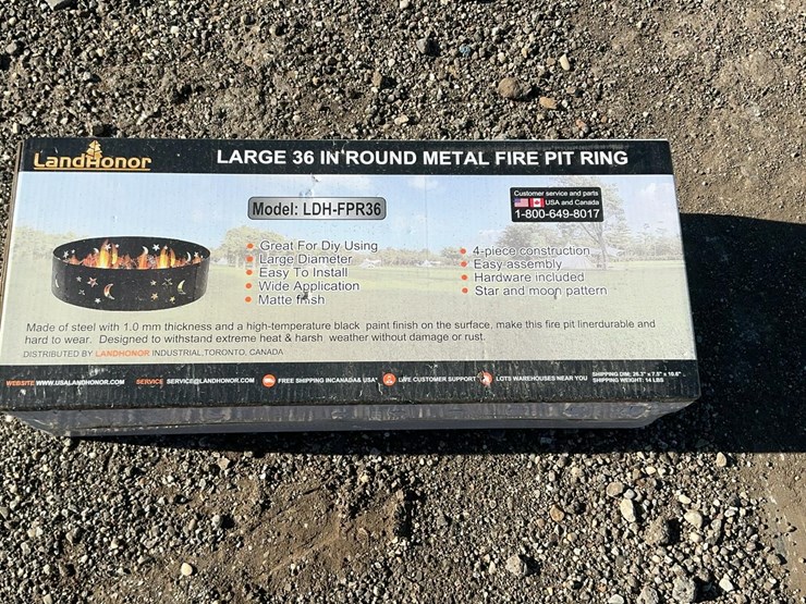 #5014-•-unused-2025-landhonor-large-36"-round-metal-fire-pit-ring-image-2