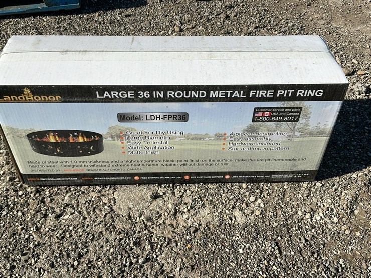 #5013-•-unused-2025-landhonor-large-36"-round-metal-fire-pit-ring-image-2
