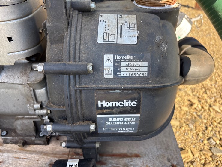 #1132-•-homelite-trash-pump-with-hoses-image-2